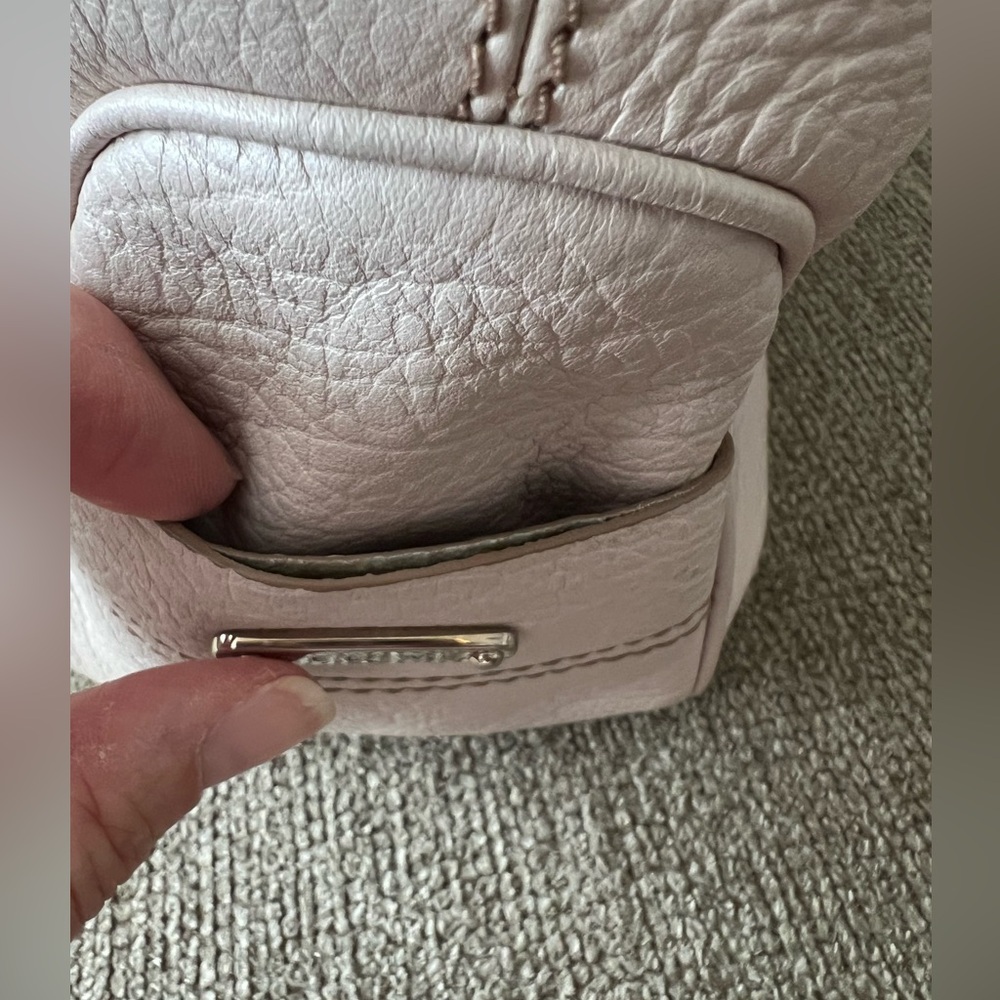 CELINE Beige/Pink BOOGIE BAG Rare Color LEATHER LUXE Satchel VINTAGE - Picture 12 of 15